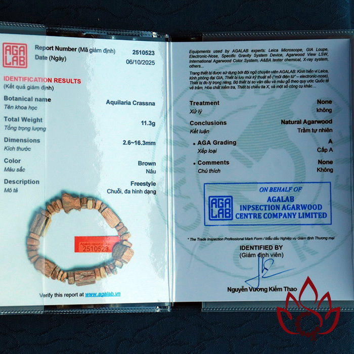 Vòng Trầm Hương Bất Quy Tắc | Mẫu 1 | Trầm Kiến Tự Nhiên